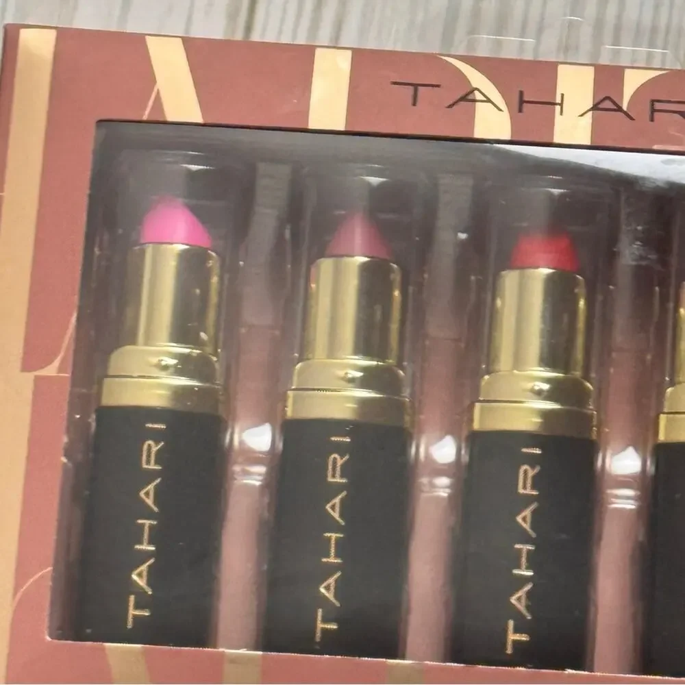Tahari Limited Edition Mood Glossy Lipstick Set - Pink and Red Shades